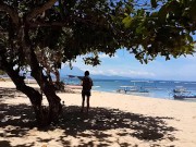 EXTREME Public PEE from Boat at Tropical Beach Shore 3/16