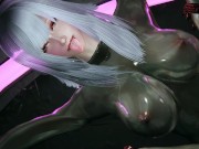 skyrim sexy latex catsuit girl X monster 14/16