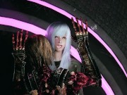 skyrim sexy latex catsuit girl X monster 16/16