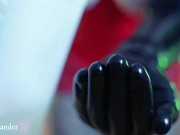 Sexual latex rubber glove fetish Arya Grander 12/16