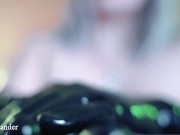 Sexual latex rubber glove fetish Arya Grander 14/16