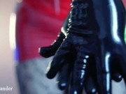 Sexual latex rubber glove fetish Arya Grander 2/16