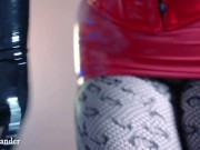 hot latex and pvc fetish video with Arya Grander 1/16