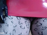 hot latex and pvc fetish video with Arya Grander 9/16