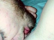 Serious squirt into his hand after he licks my clit 11/16