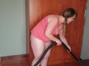 Big chubby whore vacuuming her fat pussy 2/16