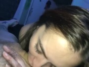 This native teen sucks daddy all day. She never gets bored of it it’s crazy. 14/16