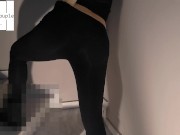 Anal fuck in my yoga pants at the gym stairs. 2/16
