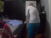 Voyeur nurse changing into scrubs nice saggy tits nipples milf 12/16