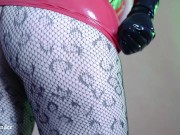 hot topless female in latex  15/16