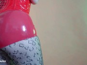 hot topless female in latex  3/16