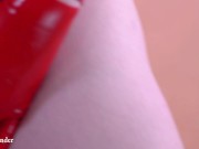 Pretty Cute Very hairy Pierced Blonde Pussy Teasing 14/16