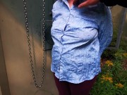 Brüste straff abbinden und harte Schläge kassieren 1/16