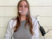 Innocent Cigarette Smoker With Hard Nips 15/16