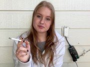 Innocent Cigarette Smoker With Hard Nips 6/16