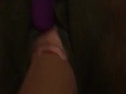 WET Ebony Lesbian Takes Dildo & Vibrator  13/16