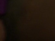 WET Ebony Lesbian Takes Dildo & Vibrator  14/16