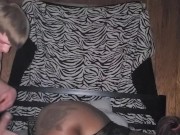 Kinky BDSM Interracial Couple - Ebony Slut Wears A Butt Plug & DEEPTHROATS BIG WHITE COCK 13/16