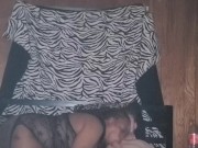 Kinky BDSM Interracial Couple - Ebony Slut Wears A Butt Plug & DEEPTHROATS BIG WHITE COCK 3/16