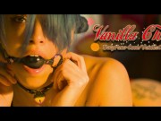 Holly gagging Christmas promo