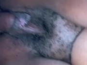 Cumming deep inside my sister-in-law's black pussy 14/16