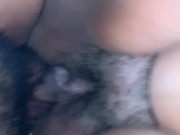 Cumming deep inside my sister-in-law's black pussy 2/16