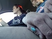 Fondle swollen balls in public 2/16