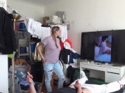 Mutual Masturbation German Amateur Couple watching selfmade Porn with Training Dirty Talk 1/16