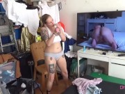 Mutual Masturbation German Amateur Couple watching selfmade Porn with Training Dirty Talk 15/16