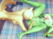 Pokemon Hentai - Gardevoir & Eevee Yiff 1/2 15/16