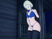 Android 18 fingers her pussy in a secluded getaway - Dragonball Hentai. 1/16