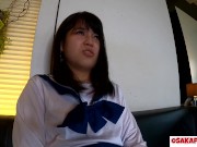 人生初潮吹きで大洪水のツルピタまんこ 瞳の大きな可愛い素人がイキ祭り 貧乳ちっぱいがスカートで正常位中出し 個人撮影 ハメ撮り セーラー服アヘ顔 デンマ ver まお 7 OSAKAPORN 6/16