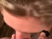 Roommates girlfriends sneaks me a blowjob before shower. 13/16