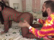 Girl Deep Sucks Stranger's Dick, Fucks In Different Poses And Receives Cumshot On Ass 6/16