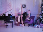 Lara Frost is a depraved and flexible naked Russian ballerina! Naked Russian ballet Christmas tale! 4/16