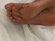 Black Girls Shows off Her Oily Feet While She Gets Fucked 13/16