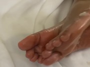Black Girls Shows off Her Oily Feet While She Gets Fucked 16/16