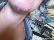 DIY Bed 2-6 Sawdust Cleaning + BONUS Balls Sucking with Cum in Mouth 14/16