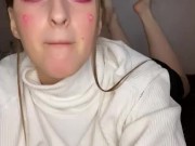 Drooling and oil feet 14/16