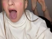 Drooling and oil feet 2/16