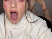 Drooling and oil feet 5/16