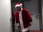 18 year old slut gets tricking into fucking Santa the night before Christmas 1/16