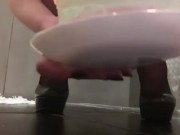 Pee on the Birthday Cake and Candles is Stockings and HighHeels for my best friend birthday 3/16