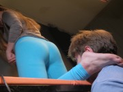 Fat ass hugs the poor guy's face, not letting him breathe! 11/16