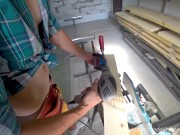 DIY Bed 2-7 Angled drilling + Bonus Fast BJ, Cum on Lips (4K, Music) 4/16