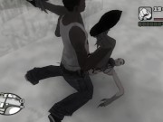 Fudendo a Mamãe Noel no Natal no meio da Neve - Gta sa 14/16