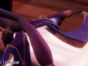 Genshin Impact - Mona's Xmas Gift [UNCENSORED HENTAI 4K R-18 MMD] 13/16