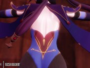 Genshin Impact - Mona's Xmas Gift [UNCENSORED HENTAI 4K R-18 MMD] 6/16