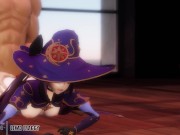 Genshin Impact - Mona's Xmas Gift [UNCENSORED HENTAI 4K R-18 MMD] 9/16