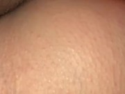 10 inches of thick white cock so deep in my ass i can feel it in my stomach